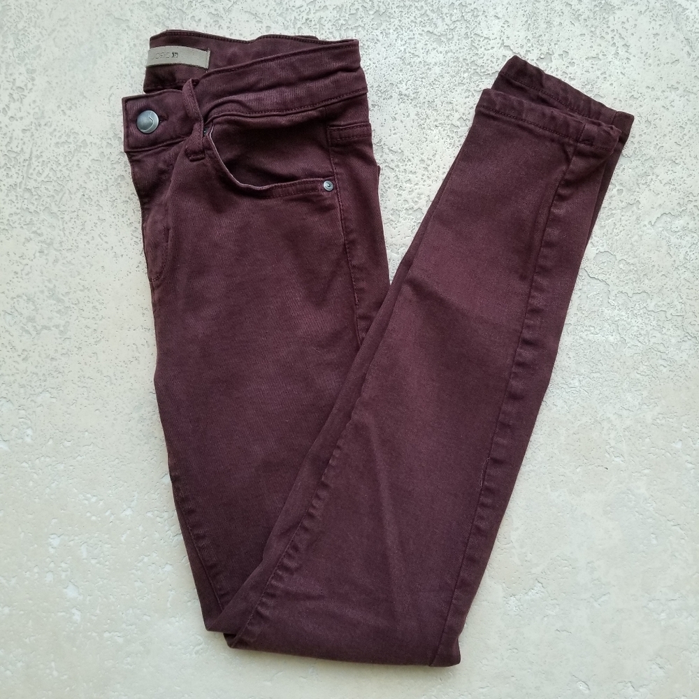 Joe's Jean's Skinny deep burgundy 25